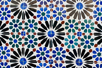 Image showing Portuguese glazed tiles 222