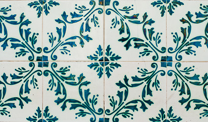 Image showing Portuguese glazed tiles 228