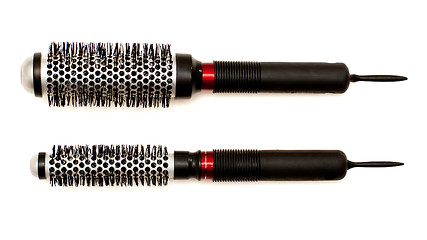 Image showing Set of hairbrushes