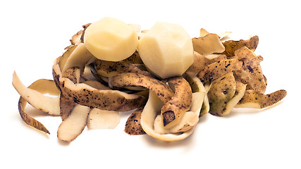 Image showing Potatos and peel