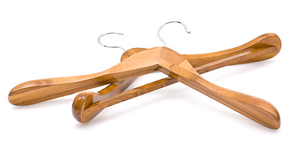 Image showing Pair of clothes hangers