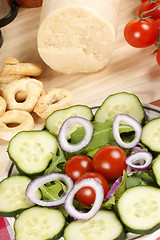 Image showing Healthy mixed salad