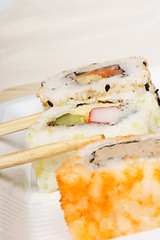 Image showing Sushi with copyspace