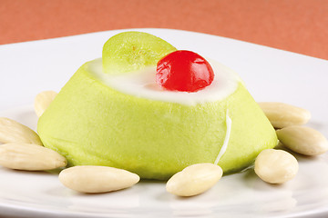 Image showing Sicilian cassata with almonds