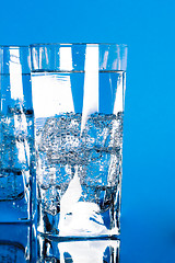 Image showing glasses with cold water