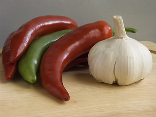 Image showing ChiIli and garlic I