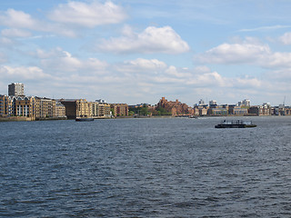 Image showing London docks