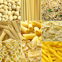 Image showing Pasta collage