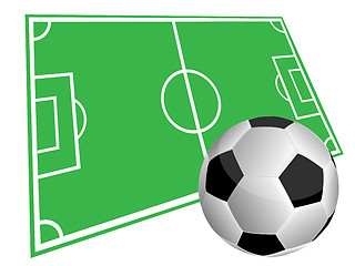 Image showing Soccer on a white background