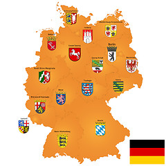 Image showing map of Germany