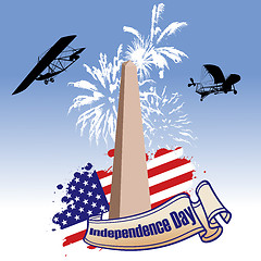 Image showing Independence day illustrated