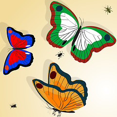 Image showing Buterflies illustration