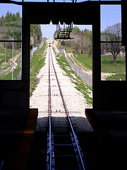 Image showing train in the mountains