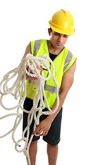 Image showing Construction worker working