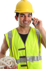 Image showing Happy builder construction worker