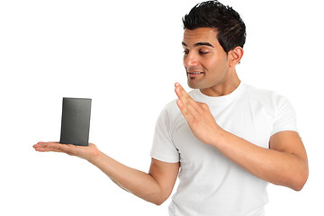 Image showing Man advertising your product