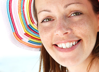 Image showing smiling woman