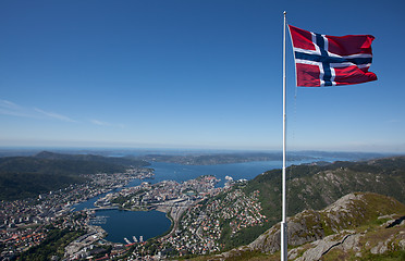 Image showing Bergen from Ulriken