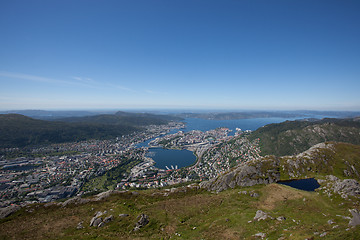 Image showing Bergen from Ulriken