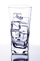 Image showing glass with ice cubes