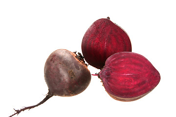 Image showing Full and two cross of beet-root