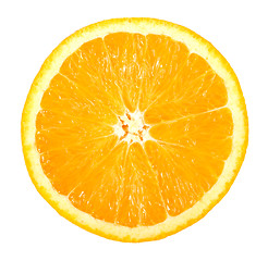 Image showing Single cross section of orange