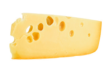 Image showing Part of yellow cheese