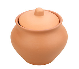 Image showing Single closed ceramic pot