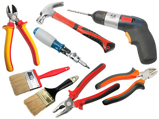 Image showing Set of hand-tools