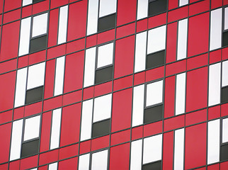 Image showing Red and black facade