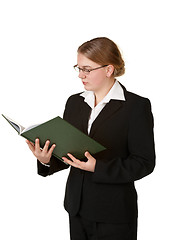 Image showing young accountant woman