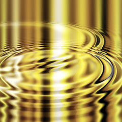 Image showing molten gold ripples