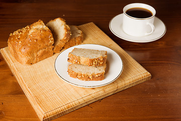 Image showing cake and cofee