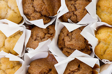 Image showing fresh mini muffin cakes 