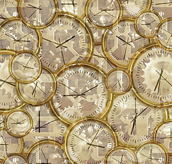 Image showing time passing clocks and gears