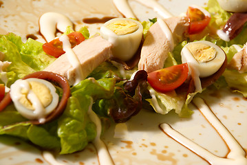 Image showing Warm chicken salad