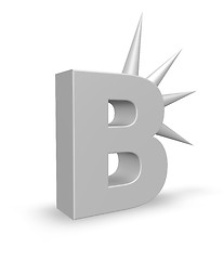 Image showing letter b with prickles