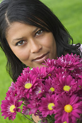 Image showing Flower Woman