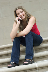 Image showing Phone Girl