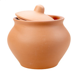 Image showing Single closed ceramic pot