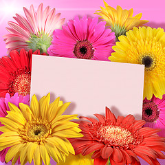 Image showing Abstract background of flowers