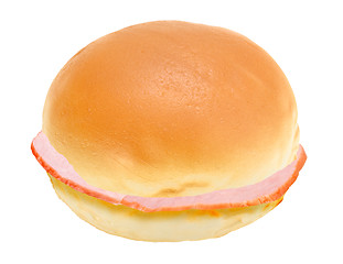 Image showing Single loaf of roll with meat