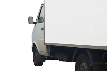 Image showing White delivery truck