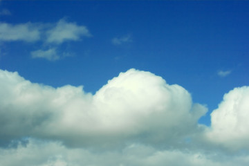 Image showing Background from white clouds and sky