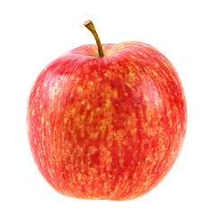 Image showing Single a red-yellow apple