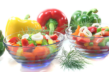 Image showing bell pepper salad