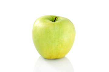 Image showing Single green apple