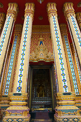 Image showing Entrance of Buddhist temple in Thailand