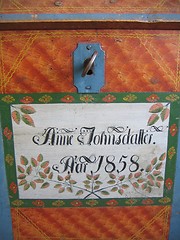 Image showing Antique chest detail