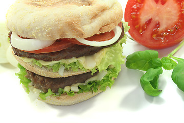 Image showing Double Hamburger